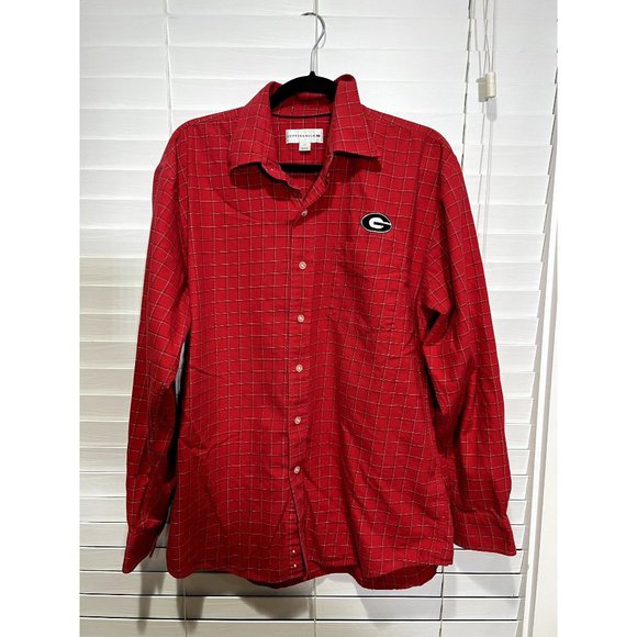 Cutter & Buck Georgia Bulldogs Button‎ Up Shirt - Size L - Picture 1 of 3